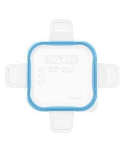 Snapware Total Solution Small Square Plastic Lid with Light Blue Seal