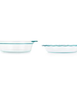 Pyrex 2-piece Deep & Easy Grab Glass Pie Plate Set