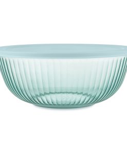 Pyrex Colors Sculpted Tinted 4.5-quart Mixing Bowl with Lid, Aqua