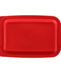 Pyrex Red Lid for 3-quart Rectangular Glass Baking Dish