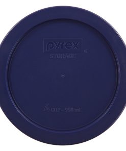 Pyrex 4-cup Round Plastic Lid, Dark Blue