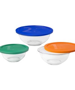 Pyrex 6-piece Mixing Bowl Set with Assorted Lids