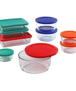 Pyrex Simply Store 18-piece Glass Food Storage Container Set with Lids